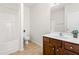Bright bathroom with a shower and vanity at 2 Bolter Ct, Durham, NC 27704