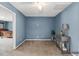 Bedroom featuring carpet and a console table, providing a blank canvas for personalization at 2 Bolter Ct, Durham, NC 27704