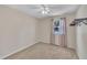 Cozy bedroom with one window and carpeted floors at 215 Longview Dr, Smithfield, NC 27577