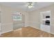 Dining room shows the open floor plan and access to kitchen and another living area at 215 Longview Dr, Smithfield, NC 27577