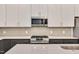 Modern kitchen featuring stainless steel appliances, sleek countertops, and designer backsplash, ready to cook in at 2212 Edwin Ave # A, Durham, NC 27705