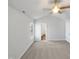Bedroom featuring neutral carpet, and a ceiling fan at 23 Round Spring Ln, Durham, NC 27712