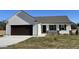 Charming single-Gathering home features a two-car garage, covered porch, and beautiful stone accents at 26 Harvest Hills Ln, Dunn, NC 28334