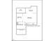 Basement layout featuring a patio, three unfinished rooms, finished basement below grade, and walk in closet at 3108 Bluff Oak Dr, Cary, NC 27519