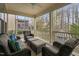 Spacious screened in patio with outdoor seating at 3108 Bluff Oak Dr, Cary, NC 27519