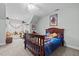 A cozy bedroom features a window seat and a fun aesthetic at 36 Deep Woods Ln, Cameron, NC 28326