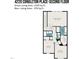 Second floor plan featuring 1539 sq ft with three bedrooms, two bathrooms, and a laundry room at 4220 Congleton Pl, Durham, NC 27703