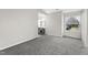 Spacious bedroom with neutral paint and carpet, and ensuite bathroom at 4911 Hollenden Dr # 208, Raleigh, NC 27616