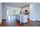 Bright, open-concept kitchen featuring a large center island and modern appliances at 509 Sherron Rd # 36, Raleigh, NC 27703