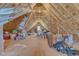 Spacious unfinished attic providing ample storage space at 5595 Godwin Lake Rd, Benson, NC 27504