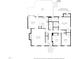Floorplan featuring Gathering room, kitchen, dining area, primary bedroom, and deck at 7616 Valley Run Dr, Raleigh, NC 27615