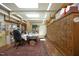 Bright artist's studio with skylights, ample storage, and a workspace at 817 Old Mill Rd, Chapel Hill, NC 27514