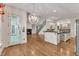 Open-concept living room features hardwood floors and an abundance of natural light at 85 Christenbury Ln, Clayton, NC 27527