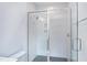 Modern shower with glass enclosure and tiled walls at 92 Bluffside Ct, Pittsboro, NC 27312