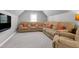 This lounge offers plenty of seating with recessed lights and neutral colors at 101 Goldenthal Ct, Cary, NC 27519