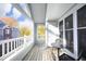 Relaxing covered porch with scenic neighborhood views at 1081 Wirewood Dr # 302, Raleigh, NC 27605