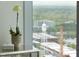 Orchid and cityscape views featuring water tower and smokestack at 110 N Corcoran St # 2502, Durham, NC 27701