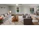 Cozy living room featuring a comfortable sofa and armchairs, and bright window at 2053 Alderman Way, Creedmoor, NC 27522