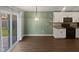 A view of the living room featuring the dining nook and kitchen at 2053 Alderman Way, Creedmoor, NC 27522