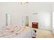 Bedroom with high ceilings and neutral colors at 2053 Stillwood Dr, Youngsville, NC 27596