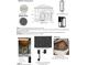 Design details for exterior, including paint color, trim, light fixtures, windows and door styles at 2603 Vineyard St, Durham, NC 27707