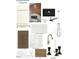 Kitchen and living area design selections, including counter tops, cabinets, lighting and flooring at 2603 Vineyard St, Durham, NC 27707