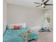 Bedroom with play tent, avocado throw and bright lighting at 401 Molina Ct, Rolesville, NC 27571