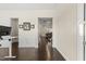 Hallway view showing the trim work and natural lighting at 416 Holding Creek Dr, Wake Forest, NC 27587