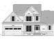 Detailed front exterior elevation highlighting the design features, composition, and brick veneer at 85 Prency Ln, Middlesex, NC 27557