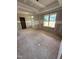 Unfinished room with drywall, showing layout and window placement for natural light at 85 Prency Ln, Middlesex, NC 27557