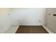 Empty bathroom with water hookups and electrical outlets ready for customization at 95 Cherry Bark Dr, Youngsville, NC 27596