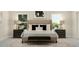Elegant bedroom featuring a plush bed, stylish nightstands, and modern decor for a serene ambiance at 300 Calvander Ln, Apex, NC 27539