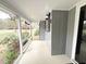 Covered front porch with fresh paint and trimmed with white at 1 Greenfield Ct, Durham, NC 27705