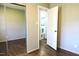 This bedroom boasts an ensuite bathroom, spacious closet with mirrored doors, and hardwood flooring at 1212 St. Marys Rd, Hillsborough, NC 27278