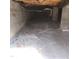 Crawl space with vapor barrier, block walls, and exposed ceiling joists at 132 Waiters Way Way, Youngsville, NC 27596