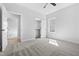 Bedroom featuring carpet flooring and walk-in closet at 1429 Sagamore Dr, Louisburg, NC 27549