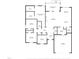 Floor plan illustrates the layout of the home's rooms and the dimensions of each room at 1429 Sagamore Dr, Louisburg, NC 27549
