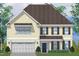 Charming home with tan siding, a brown roof, a two-car garage, and lovely landscaping at 20 Bold Dr, Youngsville, NC 27596