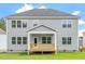 This home has a covered back porch and multiple windows to let in natural light at 20 Bold Dr, Youngsville, NC 27596