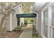 View of a covered walkway that leads to a backyard at 29 Mocking Ln, Rocky Mount, NC 27804