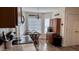 Bright kitchen features a dining table next to a window with a view to the outside at 404 Braxman Ln, Holly Springs, NC 27540