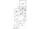 First floor plan featuring the layout of the living spaces, kitchen, Primary bedroom, and outdoor patio at 407A Hillsborough St, Chapel Hill, NC 27514