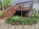 Elevated wooden deck, perfect for outdoor entertaining and relaxation at 4116 Tall Pine Dr, Franklinton, NC 27525