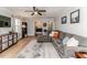 Comfortable living room featuring a large sectional sofa and stylish decor at 412 Winterlocken Dr, Sanford, NC 27330