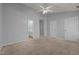 Bedroom featuring a ceiling fan with neutral colored walls at 4447 Antique Ln, Raleigh, NC 27616