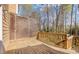 Wooden deck with privacy lattice, ideal for outdoor relaxation and enjoying the scenery at 4447 Antique Ln, Raleigh, NC 27616