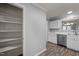 Efficient kitchen area with ample storage, stainless steel appliances, and open design at 4447 Antique Ln, Raleigh, NC 27616