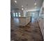 View of the kitchen island with modern countertops and cabinetry against hardwood floors at 644 Sweet Potato Lane # 36, Nashville, NC 27856
