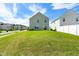Spacious backyard with lush lawn, perfect for outdoor activities and entertaining at 653 Corvair Ln, Wendell, NC 27591