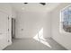 Bedroom with a window and door at 7950 Country Knoll Rd, Bahama, NC 27503